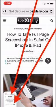 Image result for iPhone Screen Shot of a Website