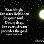 Image result for Quotes About Reach for the Stars