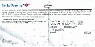 Image result for Bank of America Check Layout