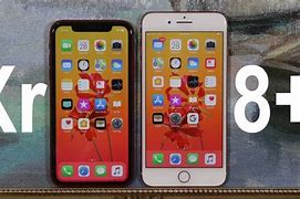 Image result for iPhone 8 Plus vs XR Screen Size