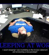 Image result for Sleeping Work Meme