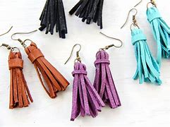 Image result for Leather Earrings DIY