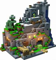 Image result for Minecraft LEGO Mountain