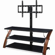 Image result for Glass Mounted TV Stand