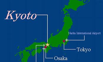 Image result for Tokyo Kyoto Osaka Map