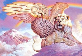 Image result for Mythical Creature Lion with Wings