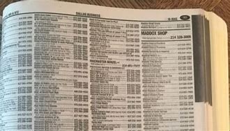 Image result for Chesterfield UK White Pages Phone Book