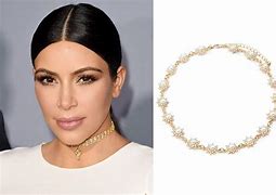 Image result for Kim Kardashian Gold Choker