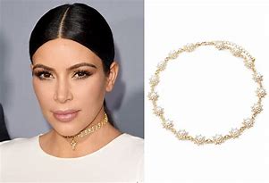 Image result for Gold Kim Kardashian Choker
