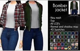 Image result for Sims 4 Bomber Jacket