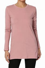 Image result for Longer-Length T-Shirts for Women