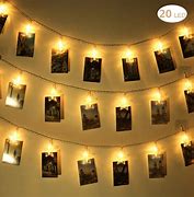 Image result for Picture Hanging String with Clips