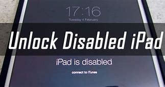 Image result for Unlock Disabled iPad