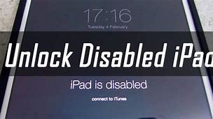 Image result for Unlock Disabled iPad 1