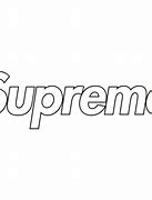 Image result for Supreme Logo Black White