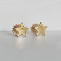 Image result for Gold Star Stud Earrings