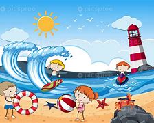 Image result for Sunny Beach Day Clip Art