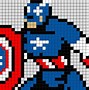 Image result for Captain America Pixel Art