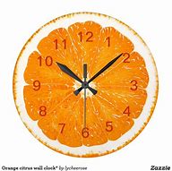 Image result for Orange Wall Clocks Large