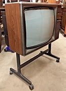 Image result for Vintage TV Stand for 25 Inch Analog TV Set