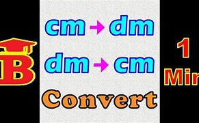 Image result for Convert Cm to DM