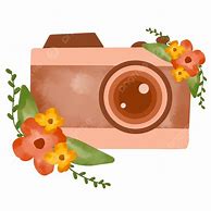 Image result for Watercolor Camera Flower Logo Simple Black PNG