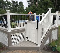 Image result for Above Ground Pool Deck Gates