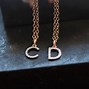 Image result for Diamond Letter Necklace