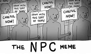 Image result for Brain Dead NPC Meme