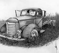Image result for Old Truck Pencil Drawings