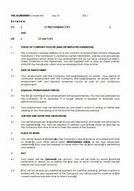 Image result for Printable Employment Contract Template