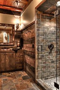 Image result for Black Slate Bathroom Floor Tile