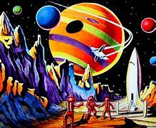 Image result for Retro Outer Space Art