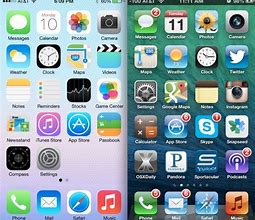 Image result for iOS 6 vs 7