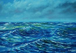 Image result for Rough Sea Oil Painting
