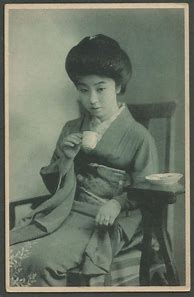 Image result for Vintage Japanese Geisha Tea Set