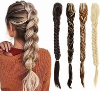 Image result for Clip On Hair Braids