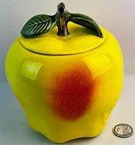 Image result for Vintage Cookie Jars with Apple's On Them