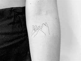 Image result for Pinky Promise Tattoo Outline