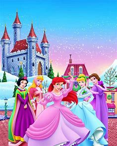 Disney Princesses in the winter | Disney kızları, Disney duvar kağıdı, Disney