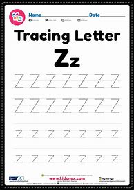 Image result for Trace Letter Z Worksheet