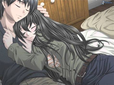 Anime Couple Cuddling