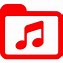 Image result for Red Music Icon