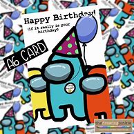 Image result for Among Us Birthday Drawing