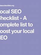 Image result for Local SEO Checklist