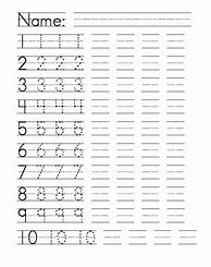 Image result for 1 through 10 Written in Paper
