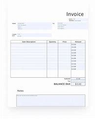 Image result for Blank Tax Invoice