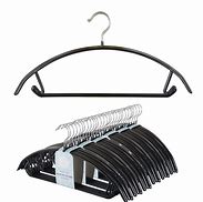 Image result for Commercial Non-Slip Coat Hangers Black