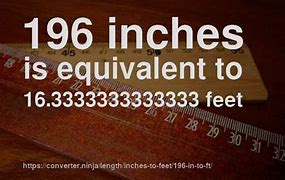 Image result for 100 Inches to Feet