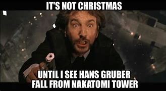 Image result for Die Hard vs White Christmas Meme
